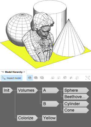 Volumes and Colorize rules applied to initial shape. Volumes and Colorize rules applied to initial shape.