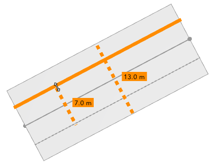 Edge of lane with handles