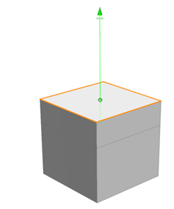 New edge created during extrusion New edge created during extrusion