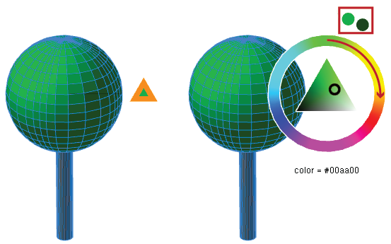 Color handle Color handle