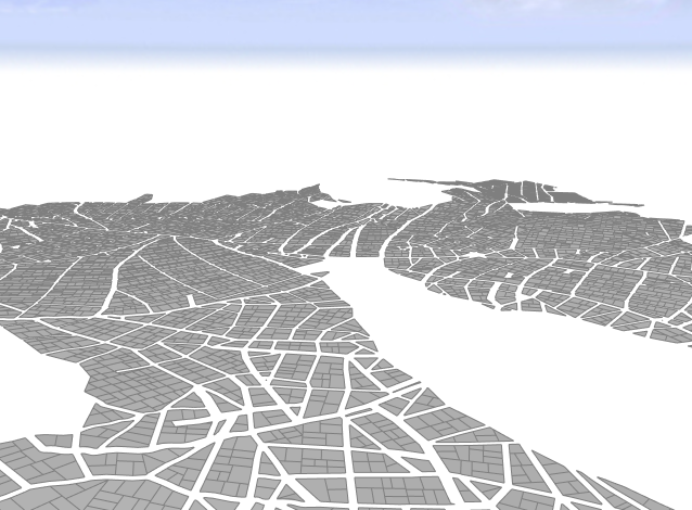 Scene with building footprints Scene with building footprints