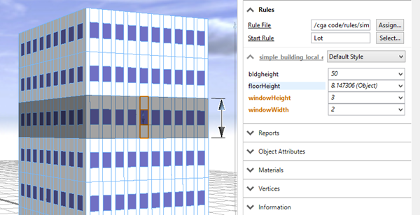 Floor height modified with local edit Floor height modified with local edit