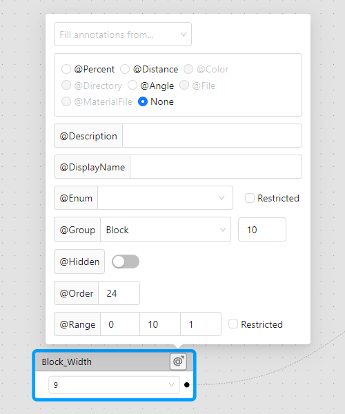 Annotation editor Annotation editor