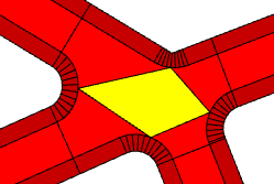 Block Corner set to Arcs Block Corner set to Arcs
