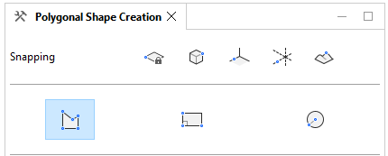 Polygon tool options Polygon tool options