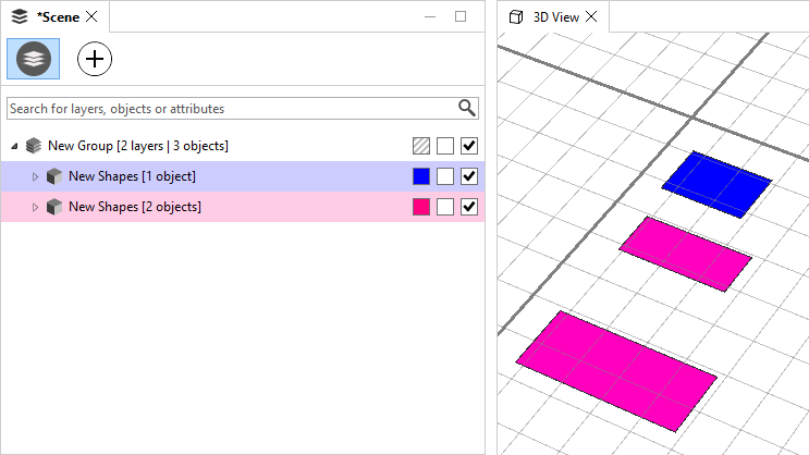 Two colored layers without inherited colors Two colored layers without inherited colors
