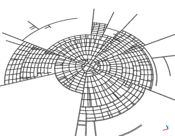 Radial pattern Radial pattern