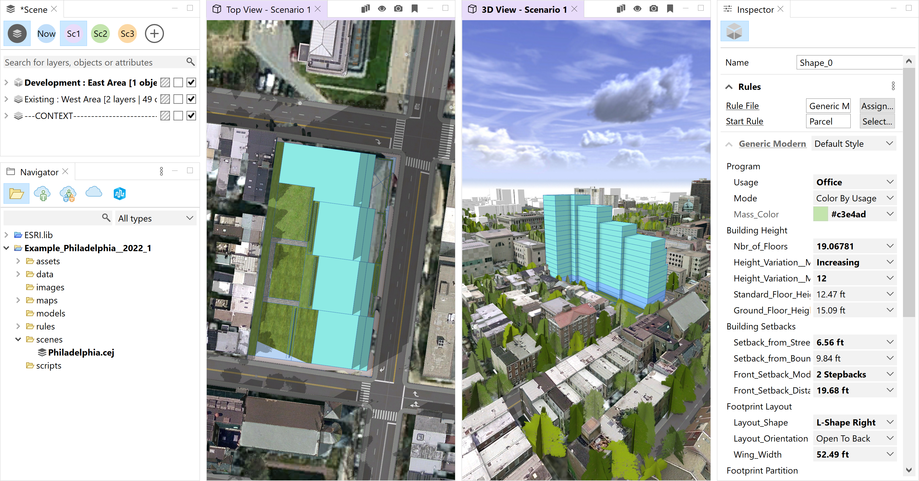 Top & 3D View layout Top & 3D View layout