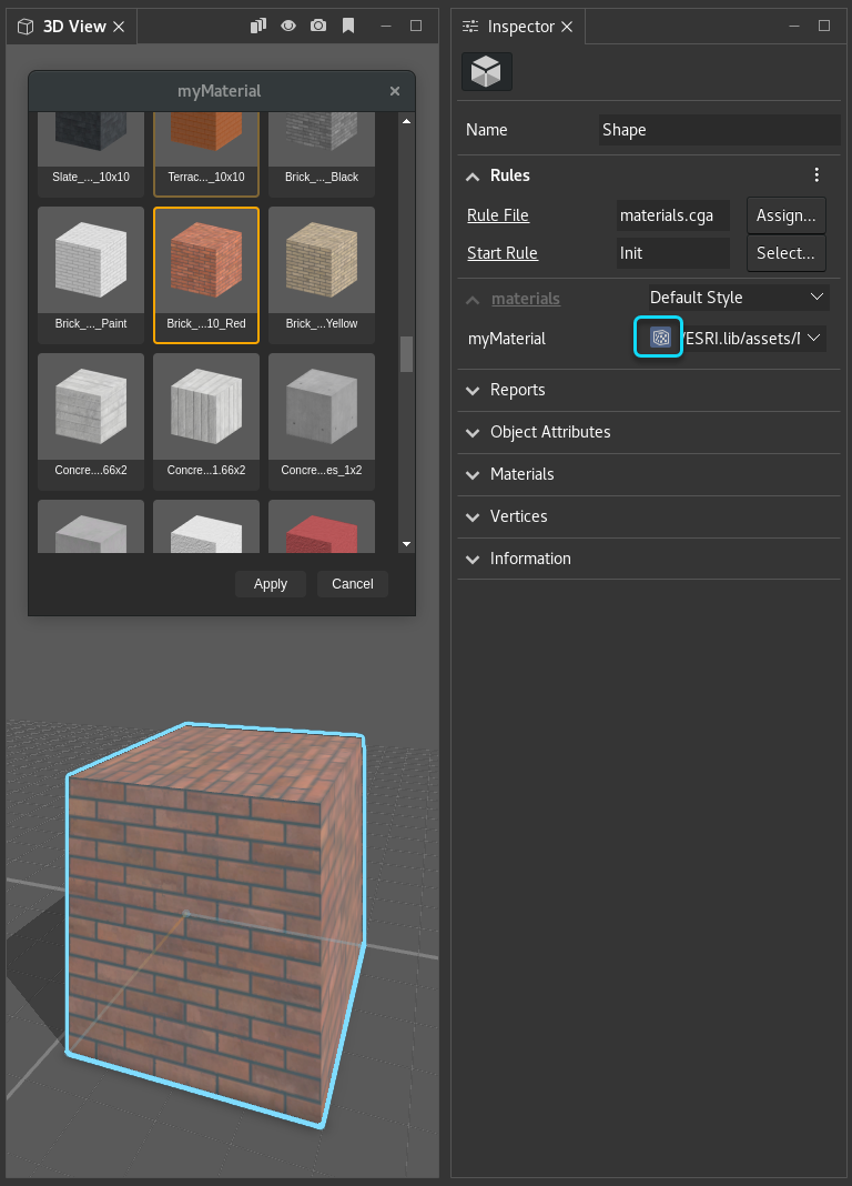 Material browser Material browser