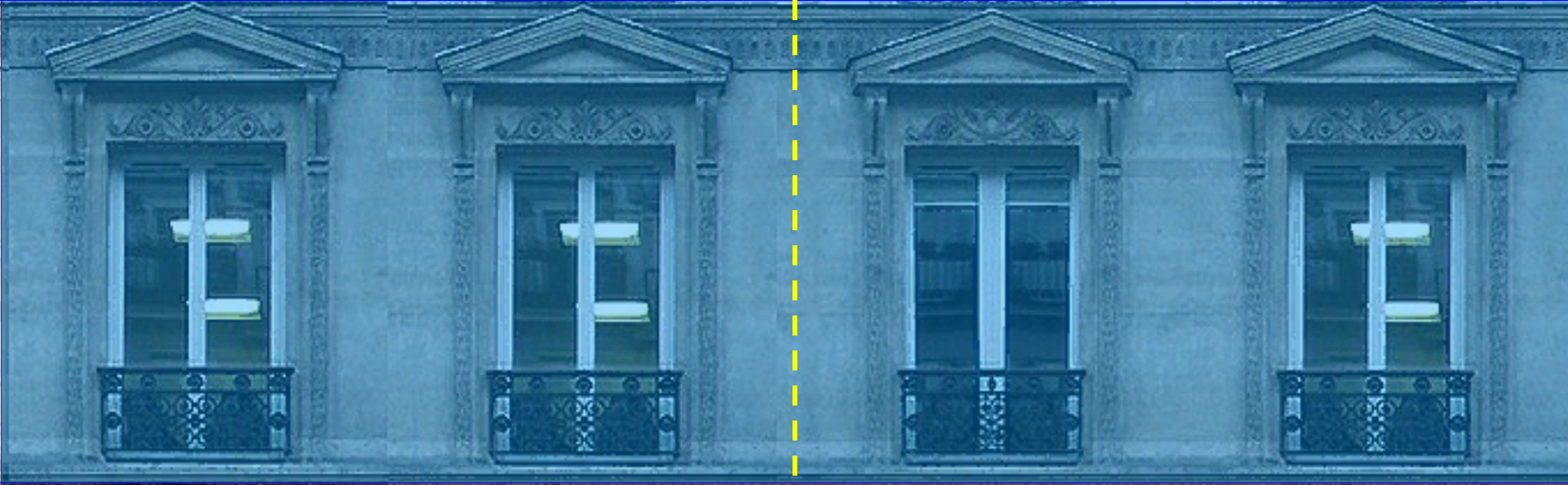 Y Splits with floating split type represented type vertical dashed yellow line