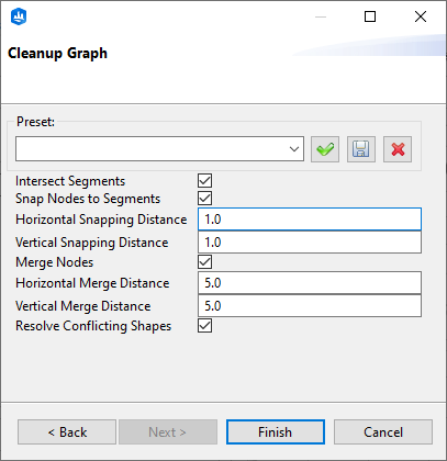 DXF import cleanup graph DXF import cleanup graph
