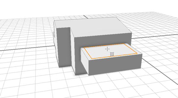 Create a rectangle on top of the new balcony Create a rectangle on top of the new balcony