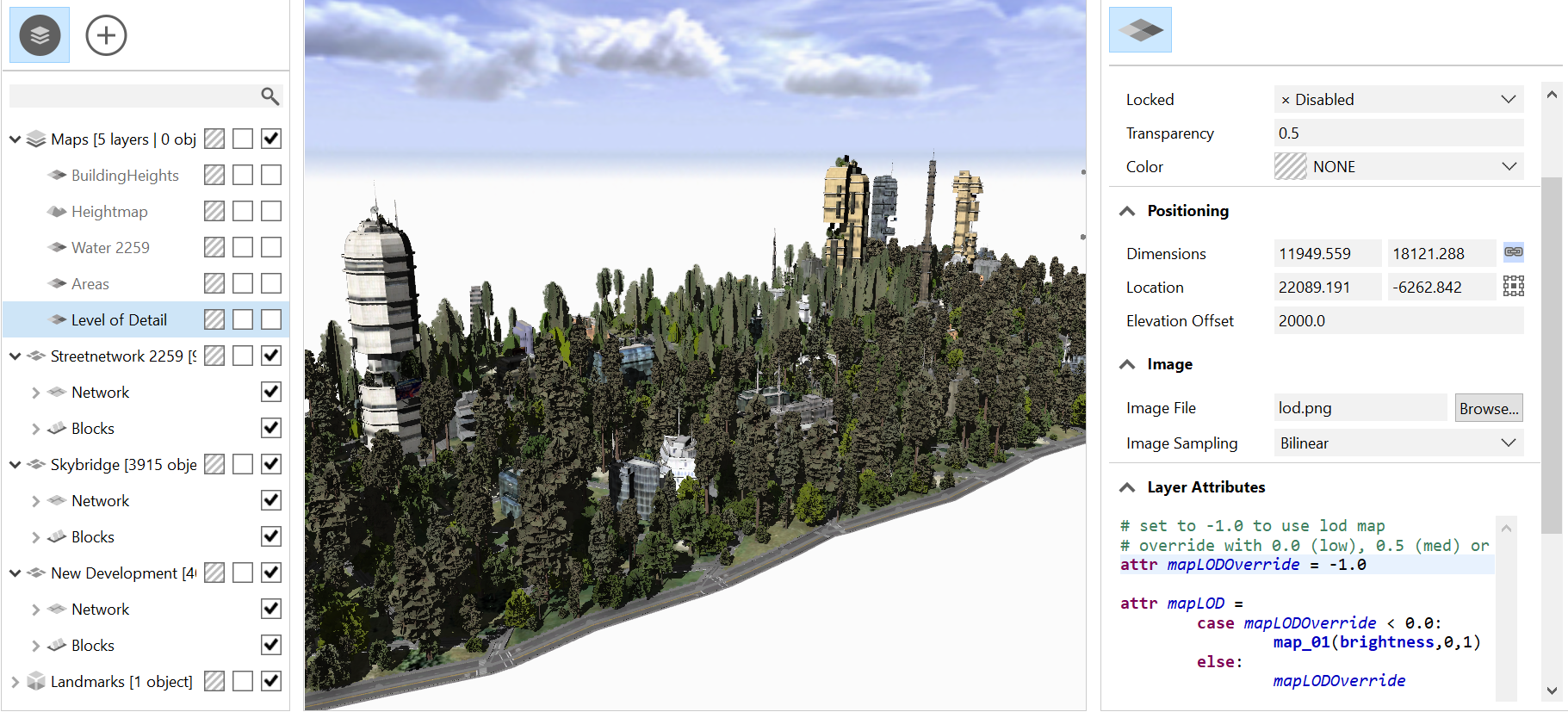 Generate LOD map Generate LOD map
