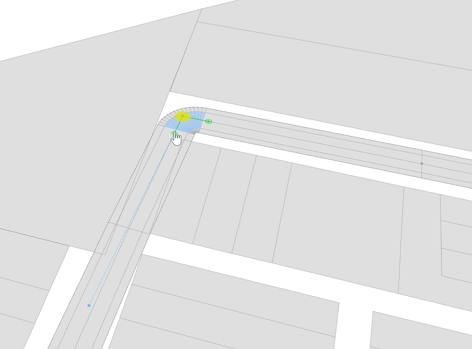 Adjust corner curve Adjust corner curve