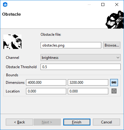 Obstacle dialog settings Obstacle dialog settings