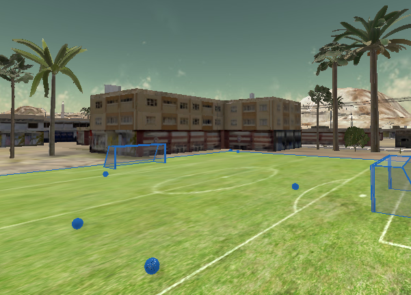 Imported soccer field terrain Imported soccer field terrain