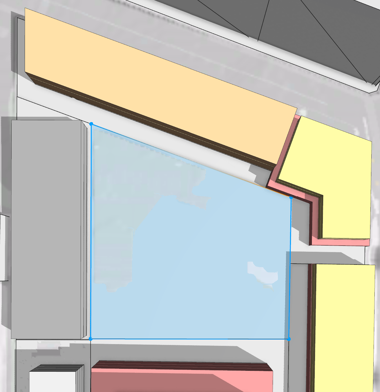 Select the parcel to offset Select the parcel to offset