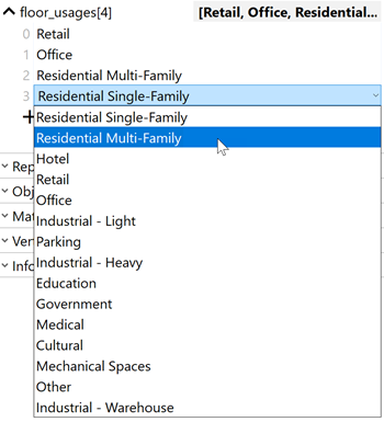 Change usage in the array. Change usage in the array.