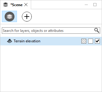Terrain elevation in Scene Editor Terrain elevation in Scene Editor
