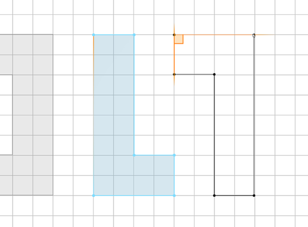 Multiple L-shaped footprints Multiple L-shaped footprints