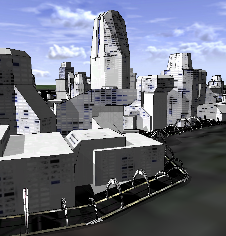 Bridge asset distributed along streets Bridge asset distributed along streets