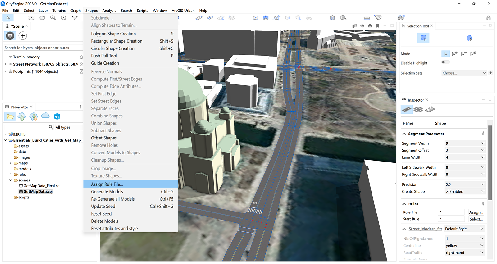 Assign Rule File in main menu Assign Rule File in main menu
