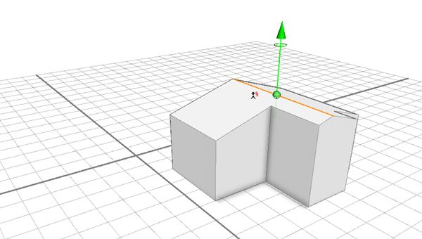 Handles for the roof for two directions use green to finish the roof Handles for the roof for two directions use green to finish the roof