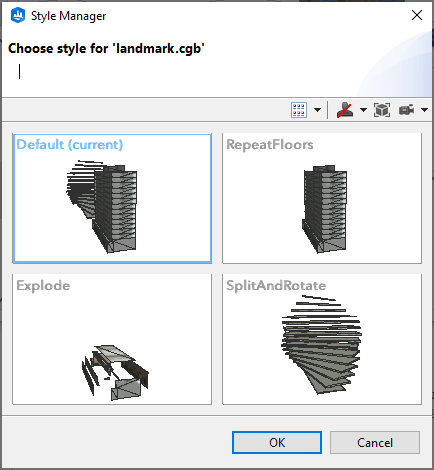 Style Manager window Style Manager window