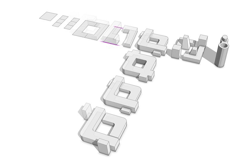 Variety of drawn shapes in CityEngine Variety of drawn shapes in CityEngine