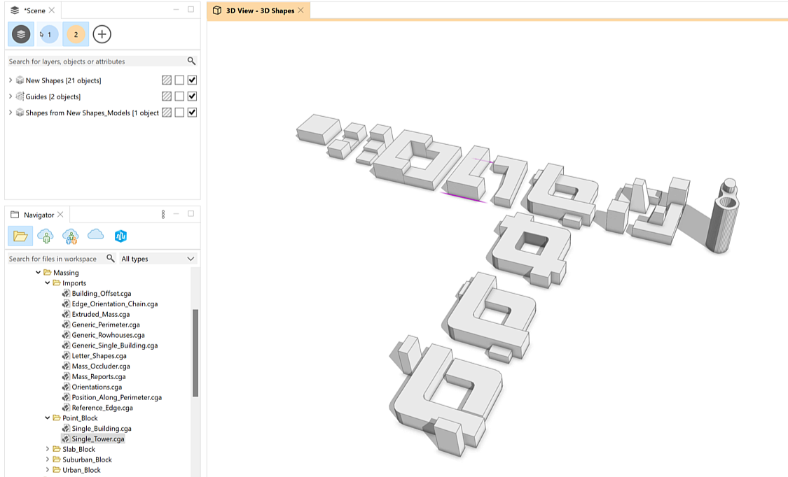 Final models from footprints Final models from footprints