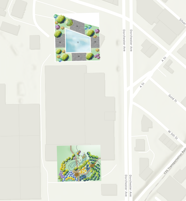 Courtyard basemaps in a web scene Courtyard basemaps in a web scene