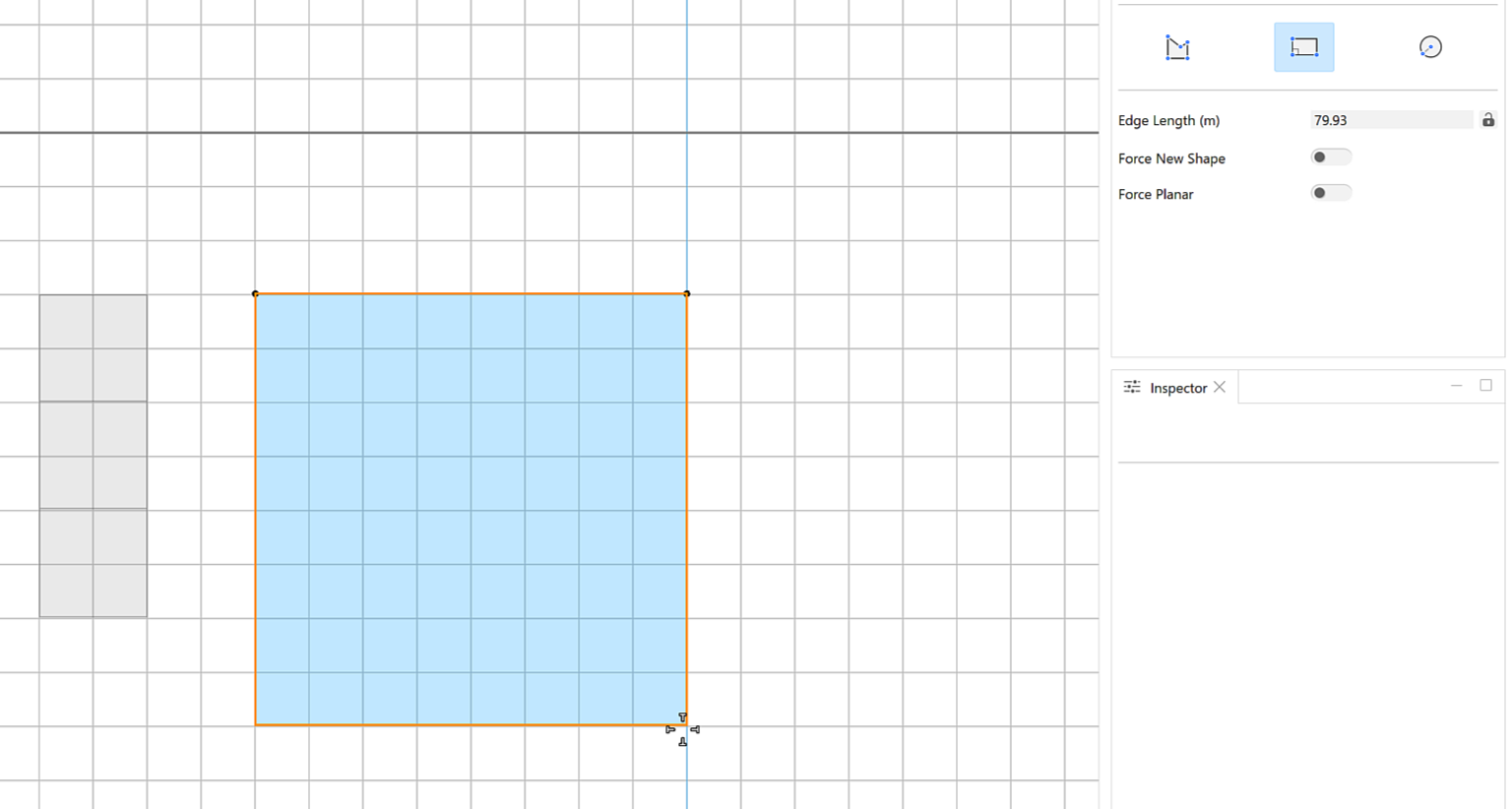 8 by 8 square drawn 8 by 8 square drawn