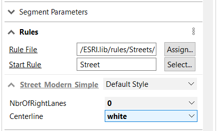 Centerline parameter set to white Centerline parameter set to white