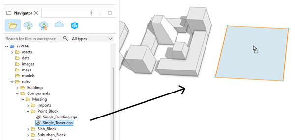 Assign tower massing rule Assign tower massing rule