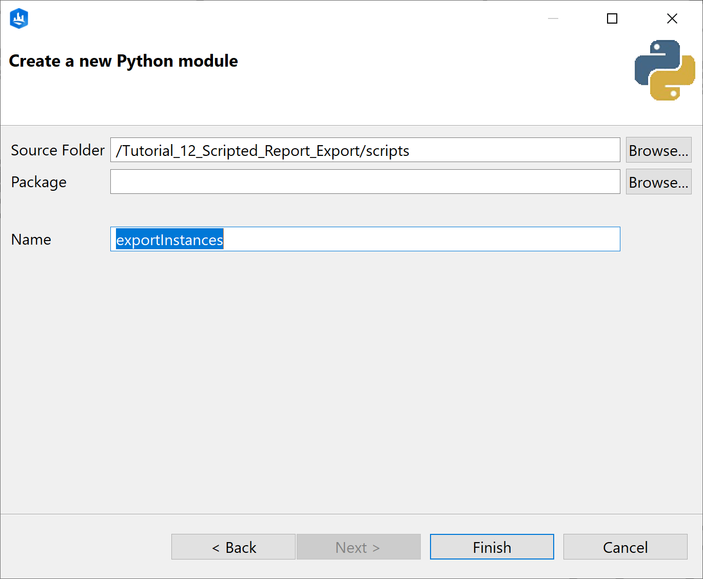 Python module wizard Python module wizard