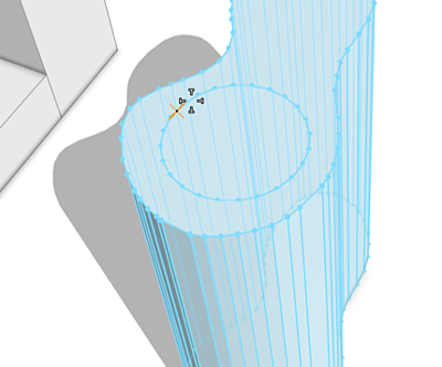Circle added to model Circle added to model