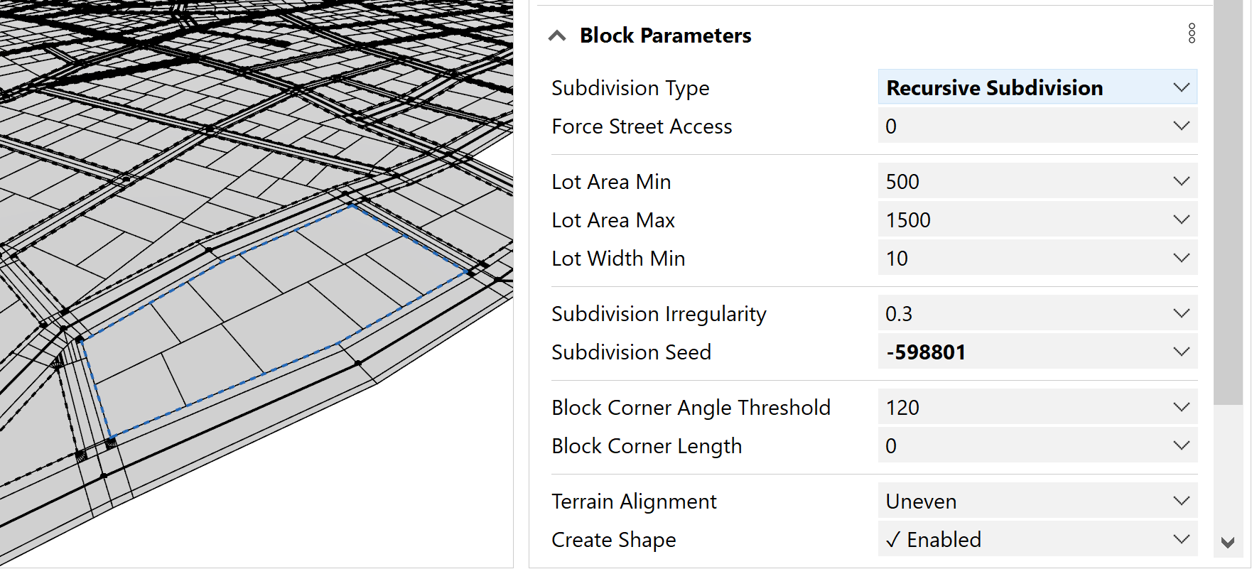 Inspector Block Parameters dialog box Inspector Block Parameters dialog box