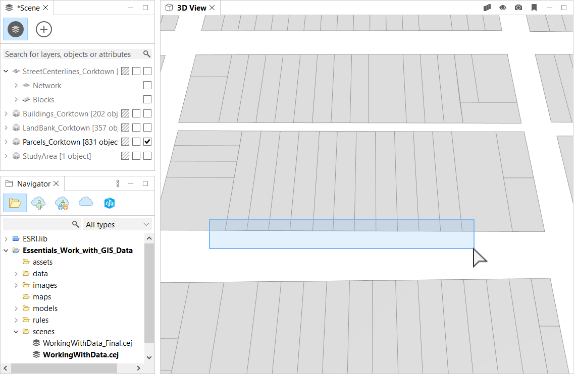 Select street edges Select street edges