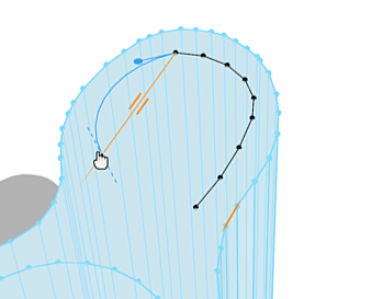 Adjust segments of arc Adjust segments of arc