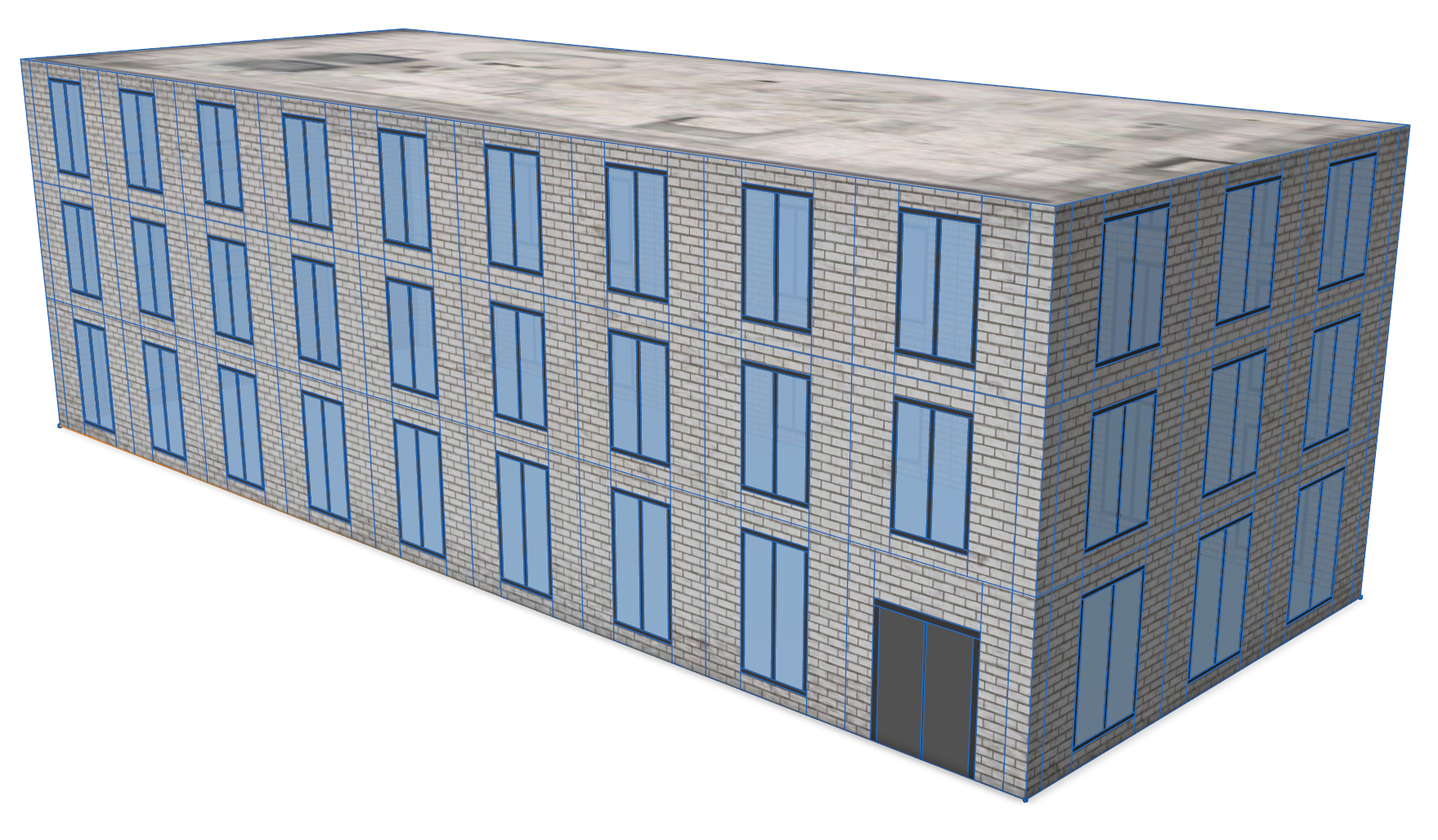 Low-level resolution image of building Low-level resolution image of building