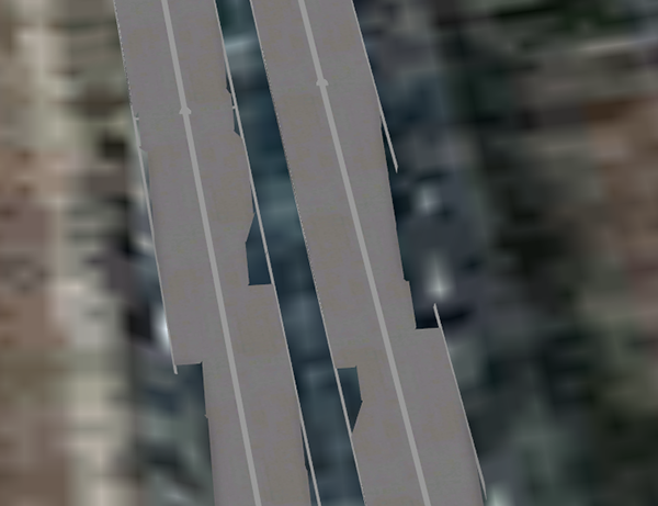 Terrain with some shapes overlaps Terrain with some shapes overlaps