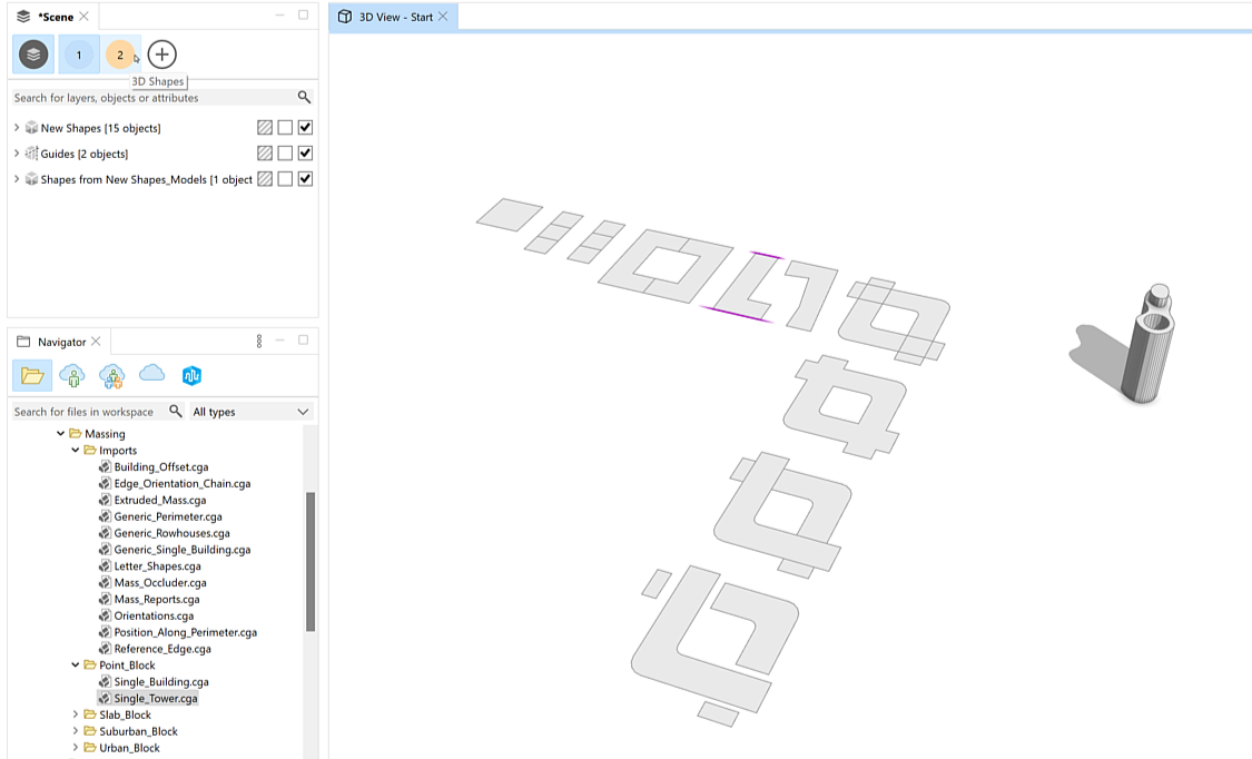 2D footprint shapes 2D footprint shapes