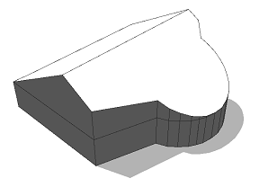 Ridge across shape Ridge across shape