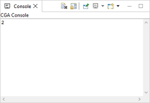 Label in console Label in console