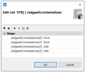String array with edge attributes String array with edge attributes