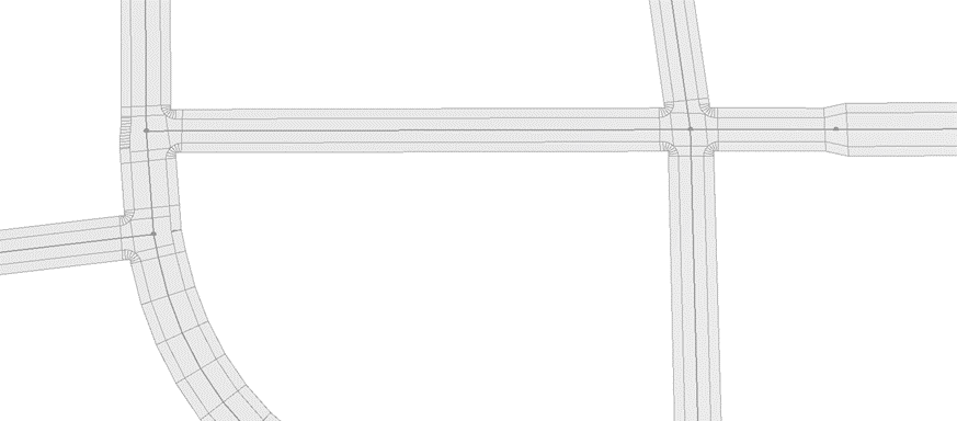 Streets simplified with nodes removed Streets simplified with nodes removed