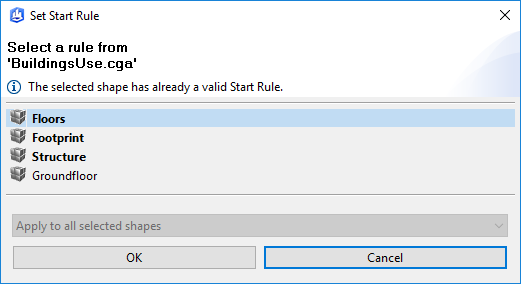 Setting start rule Setting start rule