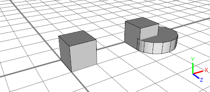 Shape F with same size as shape E Shape F with same size as shape E