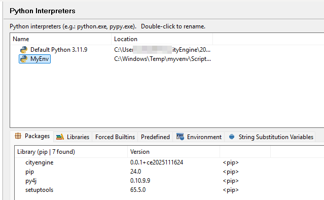 Customize interpreter Customize interpreter