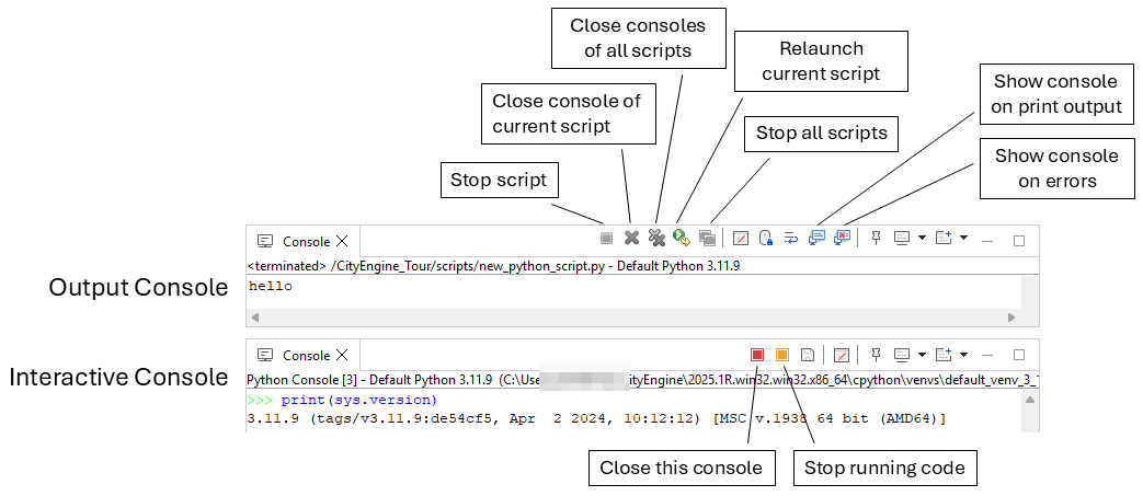 Console script execution controls Console script execution controls